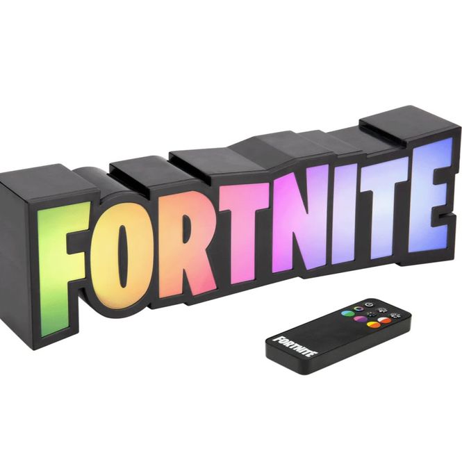 Hovedbilde Fortnite Logo Lampe med Fjernkontroll