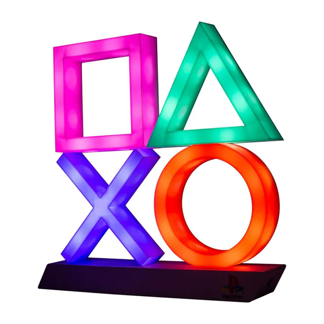 Bilde av Playstation - Lampe med Ikoner i Farger